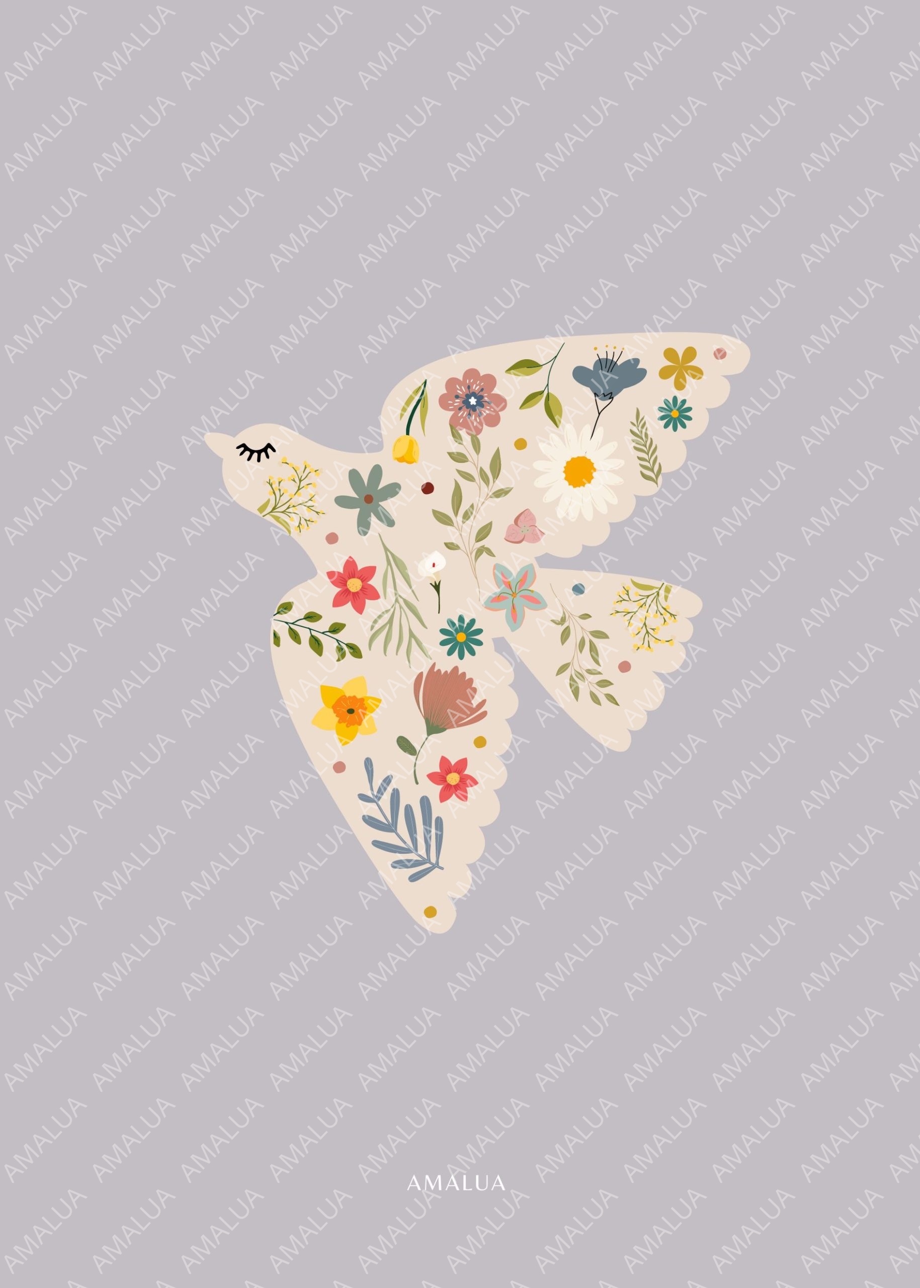 43 Ocell Print lila - Imagen 1